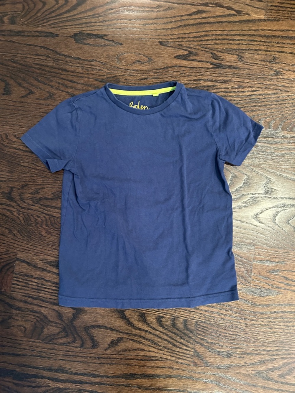 Mini Boden Navy Short-Sleeve Crew Tee